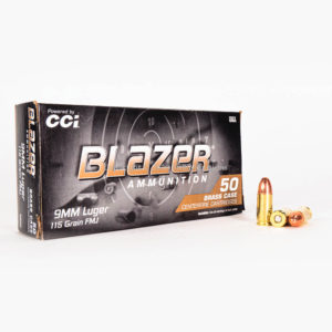 1000 Rnds CCI Blazer 9mm 115 Grain FMJ
